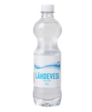 Lähdevesi 0,5 L.